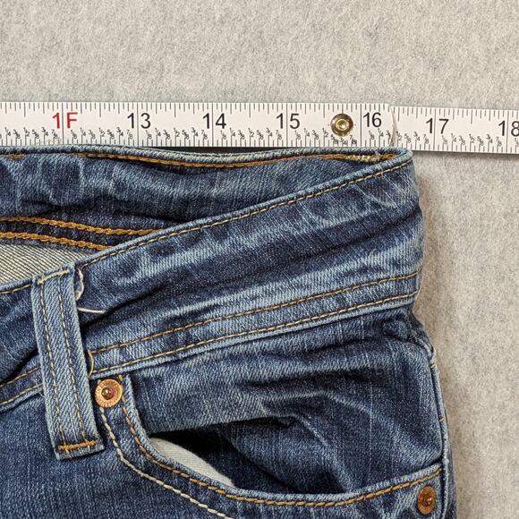 American Eagle Jeans Women’s 10 Regular Low Rise Bootcut Blue Denim Y2K 2000s - Picture 12 of 12